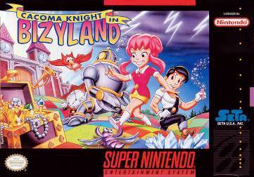 Pochette Cacoma Knight in Bizyland version Super Nintendo
