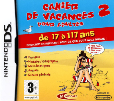 Pochette Cahier de Vacances pour Adultes 2 version DS