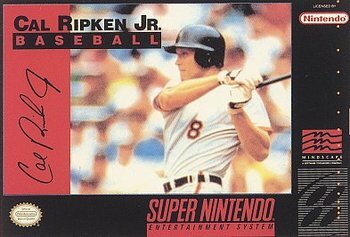 Pochette Cal Ripken Jr. Baseball version Super Nintendo