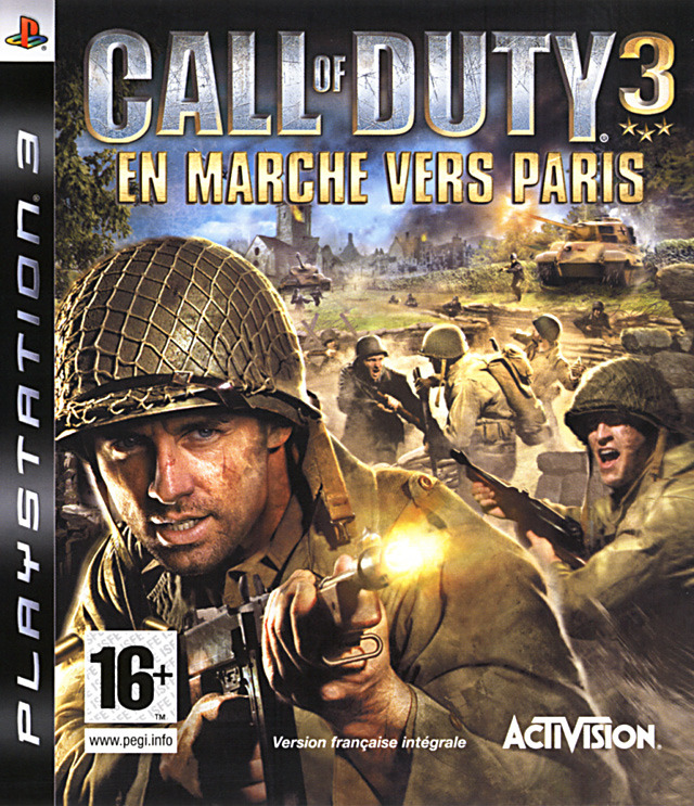 Pochette Call of Duty 3 : en marche vers Paris version PlayStation 3