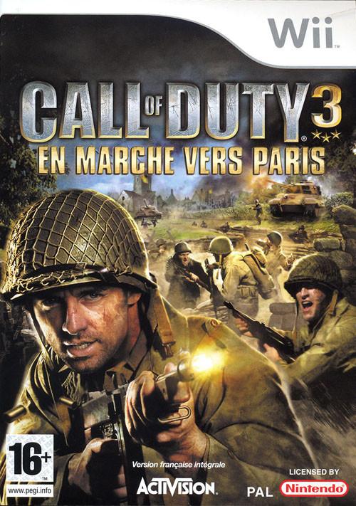 Pochette Call of Duty 3 : en marche vers Paris version Wii