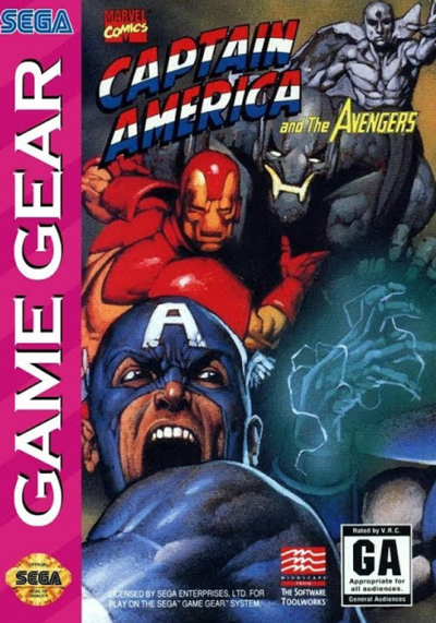 Pochette Captain America and the Avengers version GameGear