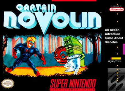 Pochette Captain Novolin version Super Nintendo