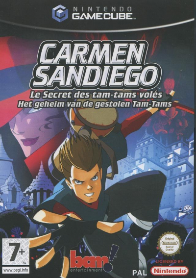 Pochette Carmen Sandiego : Le secret des Tam-tam volés version GameCube
