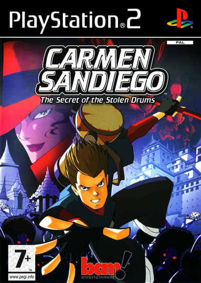 Pochette Carmen Sandiego : Le secret des Tam-tam volés version PlayStation 2