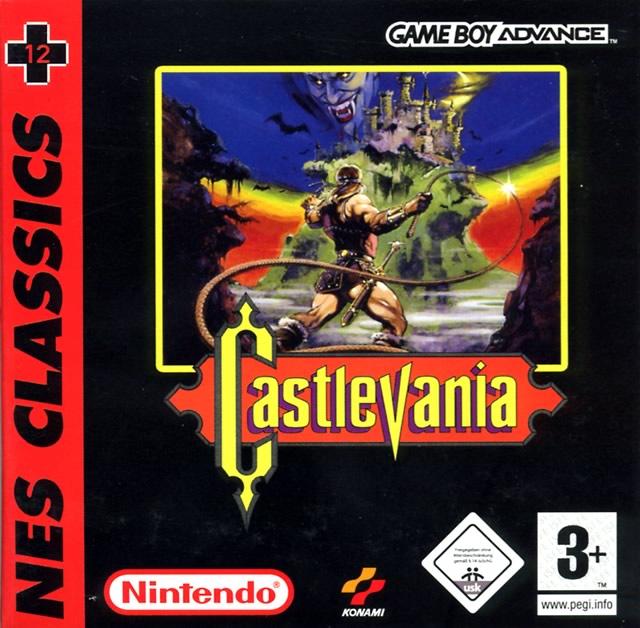 Pochette Castlevania version GameBoy Advance