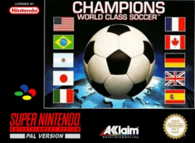 Pochette Champions World Class Soccer version Super Nintendo