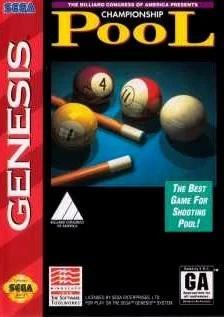 Pochette Championship Pool version Megadrive