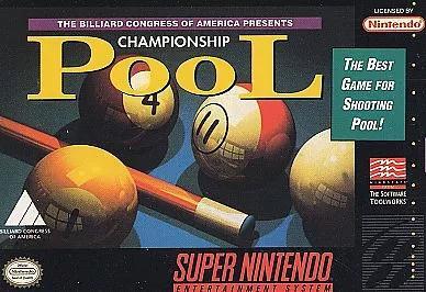 Pochette Championship Pool version Super Nintendo
