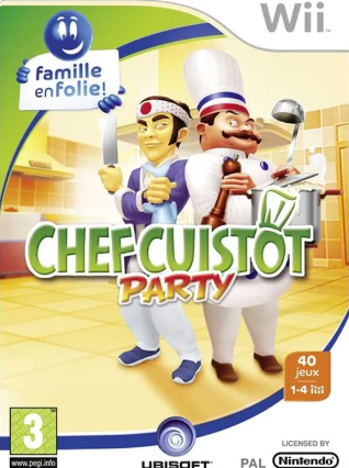 Pochette Chef Cuistot Party version Wii