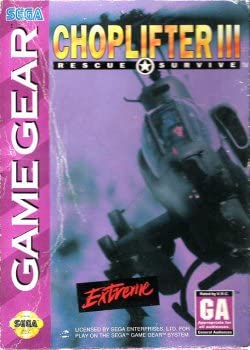 Pochette Choplifter III version GameGear