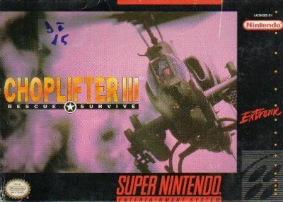 Pochette Choplifter III version Super Nintendo