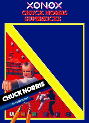 Pochette Chuck Norris Superkicks version Atari 2600