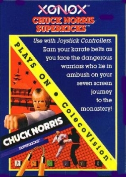 Pochette Chuck Norris Superkicks version ColecoVision