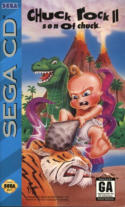 Pochette Chuck Rock II : Son of Chuck version Mega-CD