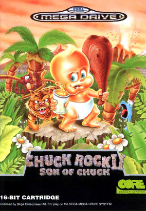 Pochette Chuck Rock II : Son of Chuck version Megadrive