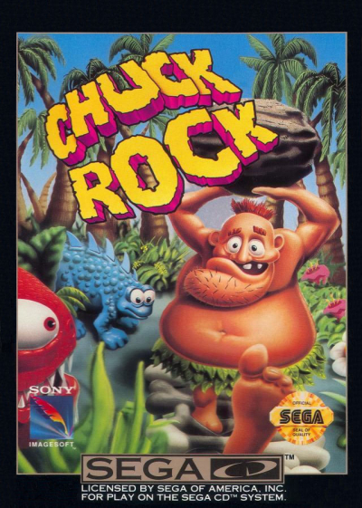 Pochette Chuck Rock version Mega-CD