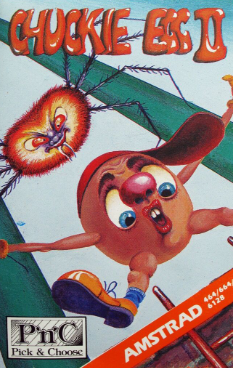 Pochette Chuckie Egg II version Amstrad CPC
