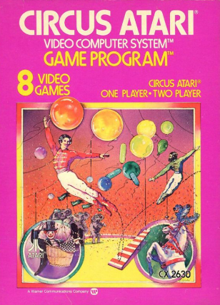 Pochette Circus Atari version Atari 2600