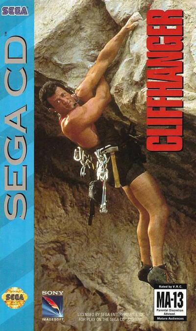 Pochette Cliffhanger version Mega-CD