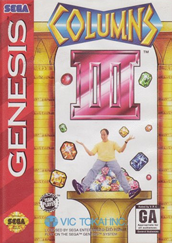 Pochette Columns III : Revenge of Columns version Megadrive