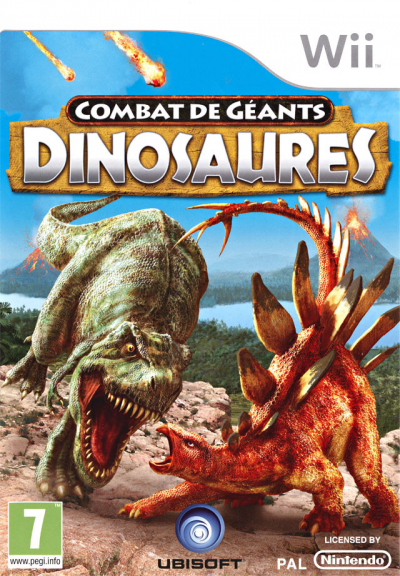 Pochette Combats de Géants : Dinosaures version Wii
