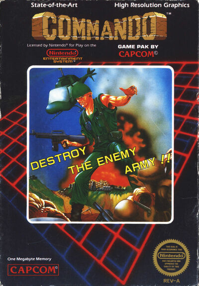 Pochette Commando version NES