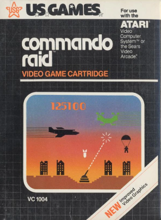 Pochette Commando Raid version Atari 2600