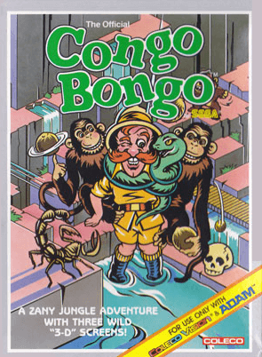 Pochette Congo Bongo version ColecoVision