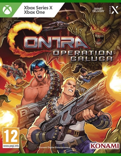 Pochette Contra : Operation Galuga version Xbox Series X/S