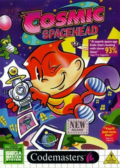 Pochette Cosmic Spacehead version Master System