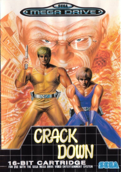 Pochette Crack Down version Megadrive