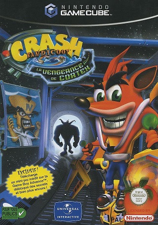 Pochette Crash Bandicoot : La vengeance de Cortex version GameCube