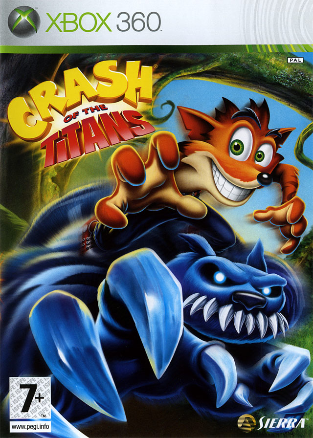 Pochette Crash of the Titans version Xbox 360