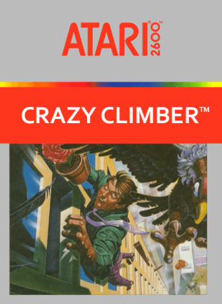 Pochette Crazy Climber version Atari 2600