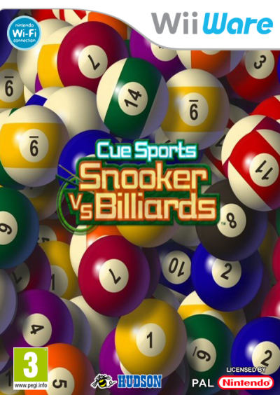 Pochette CueSports : Snooker vs Billards version Wii