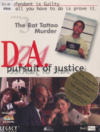 Pochette D.A. Pursuit of Justice version PC Windows