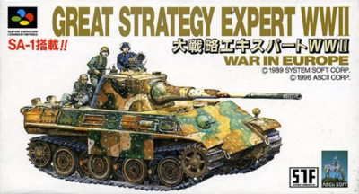 Pochette Daisenryaku Expert - WWII : War in Europe version Super Nintendo