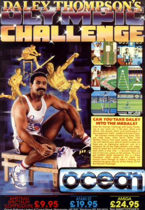 Pochette Daley Thompson's Olympic Challenge version Amiga