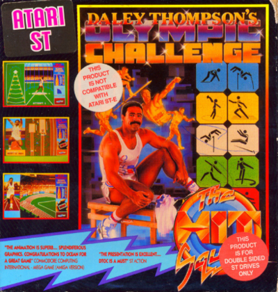 Pochette Daley Thompson's Olympic Challenge version Atari ST
