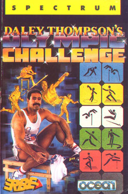 Pochette Daley Thompson's Olympic Challenge version ZX Spectrum