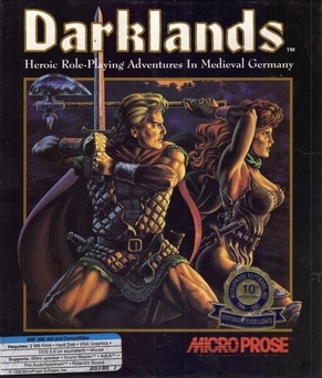 Pochette Darklands version PC MS-DOS
