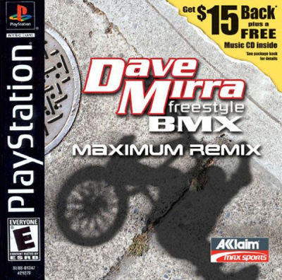Pochette Dave Mirra Freestyle BMX : Maximum Remix version PlayStation