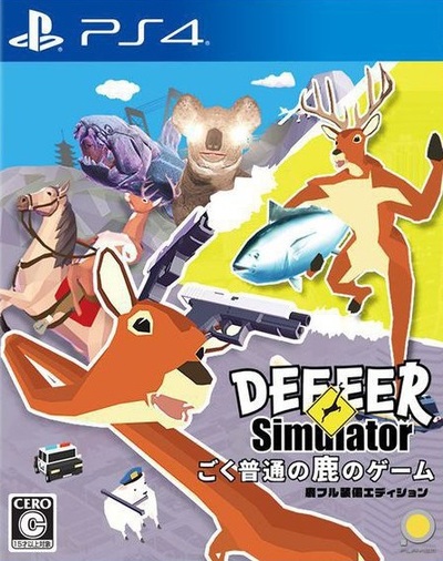 Pochette DEEEER Simulator : Your Average Everyday Deer Game version PlayStation 4