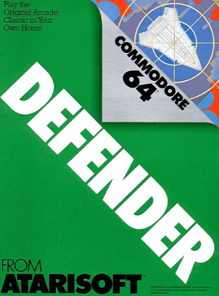 Pochette Defender version Commodore 64