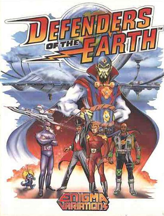 Pochette Defenders of the Earth version Amstrad CPC
