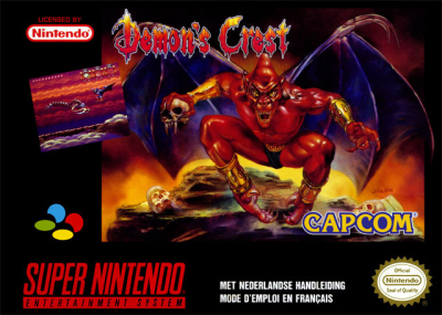 Pochette Demon's Crest version Super Nintendo
