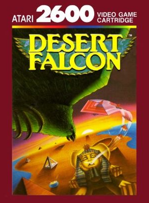 Pochette Desert Falcon version Atari 2600