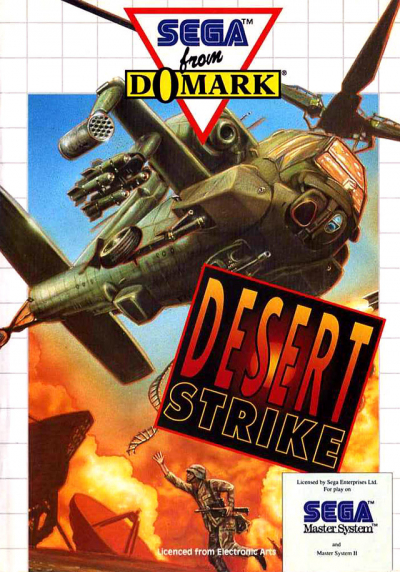 Pochette Desert Strike : Return to the Gulf version Master System