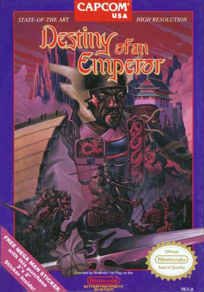 Pochette Destiny of an Emperor version NES